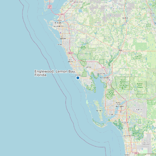 Englewood, Lemon Bay, Florida map
