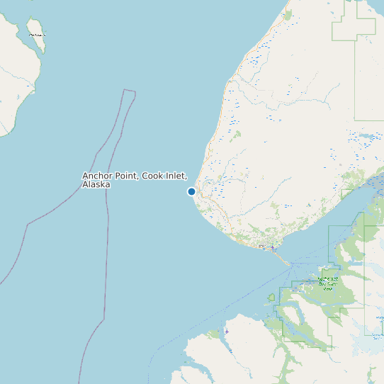 Anchor Point, Cook Inlet, Alaska map