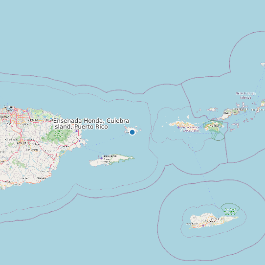 Map of Ensenada Honda, Culebra Island, Puerto Rico Tide Prediction Station