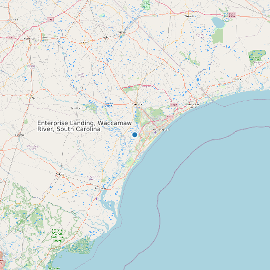 Enterprise Landing, Waccamaw River, South Carolina map