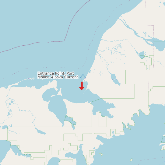 Entrance Point, Port Moller, Alaska Current map