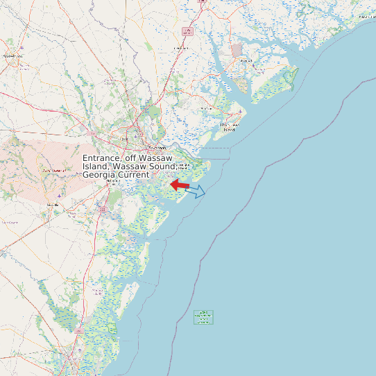 Entrance, off Wassaw Island, Wassaw Sound, Georgia Current map