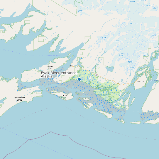 Eyak River entrance, Alaska map