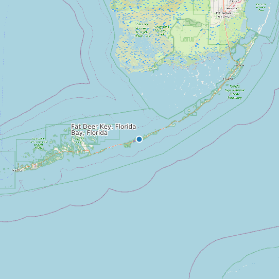 Map of Fat Deer Key, Florida Bay, Florida Tide Prediction Station