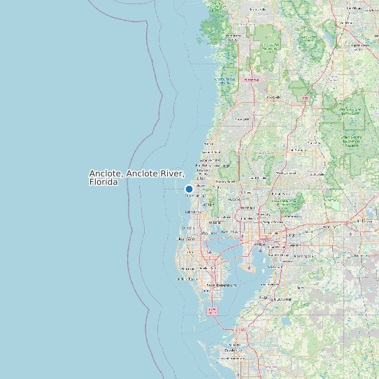 Anclote, Anclote River, Florida map