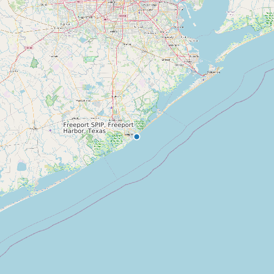 Freeport SPIP, Freeport Harbor, Texas map