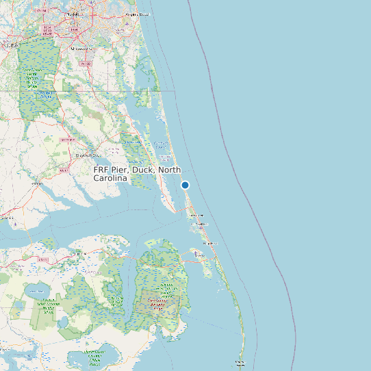 FRF Pier, Duck, North Carolina map