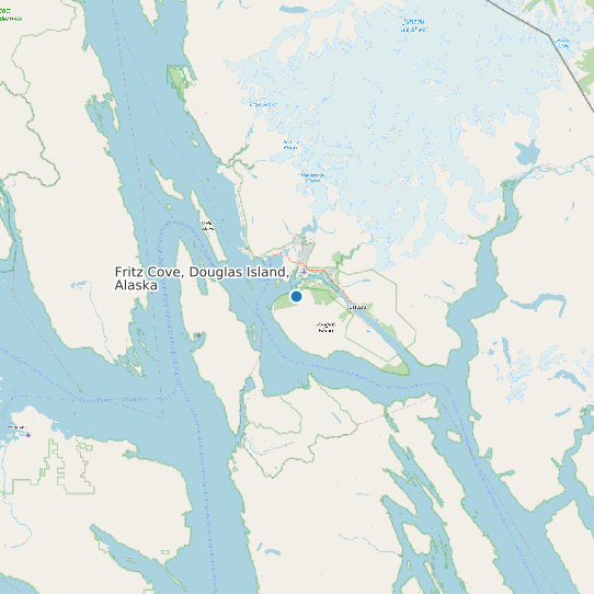 Fritz Cove, Douglas Island, Alaska map