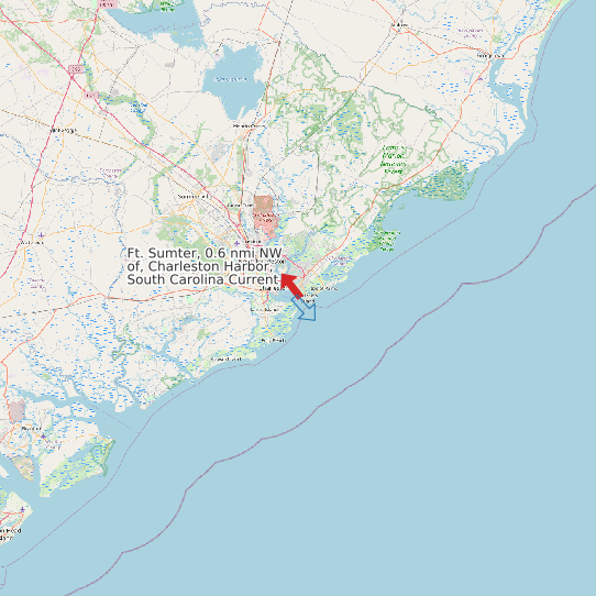 Ft. Sumter, 0.6 nmi NW of, Charleston Harbor, South Carolina Current map