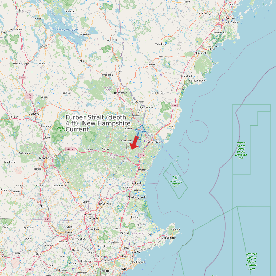 Furber Strait (depth 4 ft), New Hampshire Current map