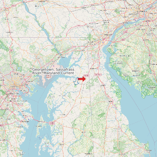 Georgetown, Sassafrass River, Maryland Current map