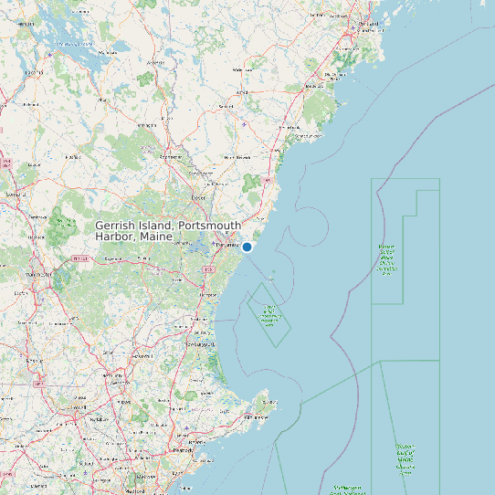 Gerrish Island, Portsmouth Harbor, Maine map