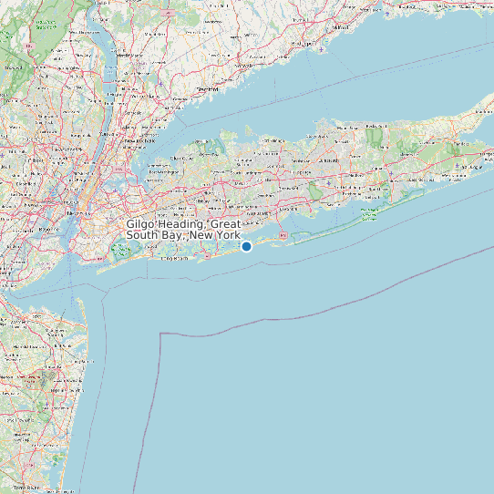Gilgo Heading, Great South Bay, New York map