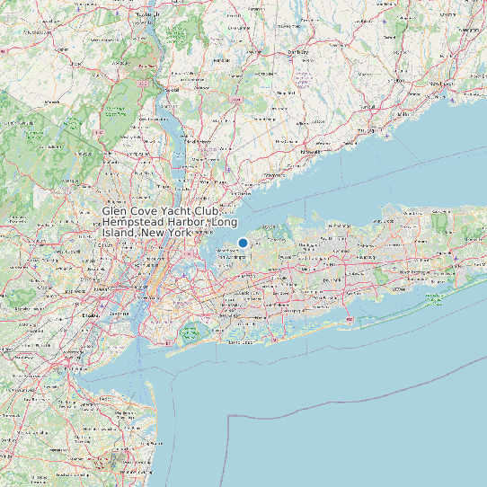 Glen Cove Yacht Club, Hempstead Harbor, Long Island, New York map