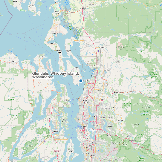 Glendale, Whidbey Island, Washington map