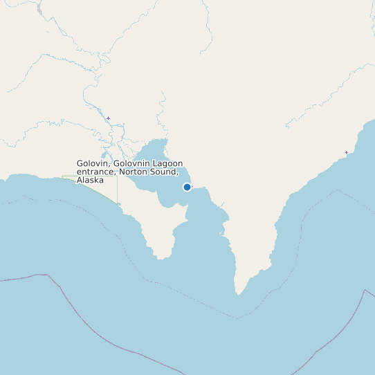Golovin, Golovnin Lagoon entrance, Norton Sound, Alaska map