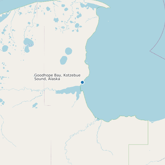 Map of Goodhope Bay, Kotzebue Sound, Alaska Tide Prediction Station
