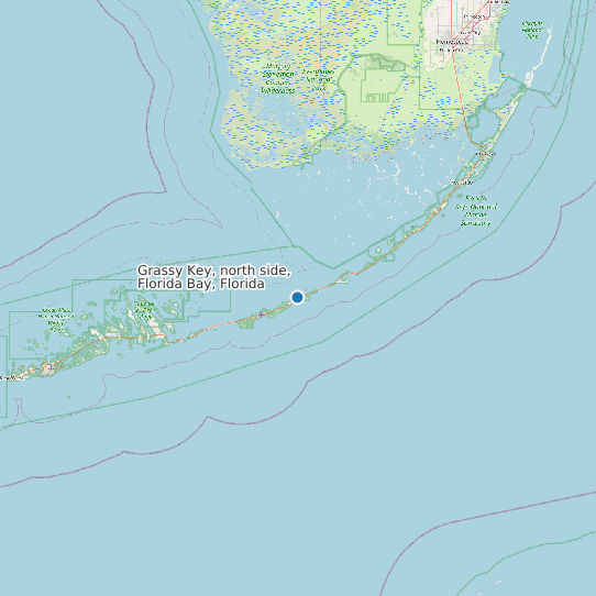 Grassy Key, north side, Florida Bay, Florida map