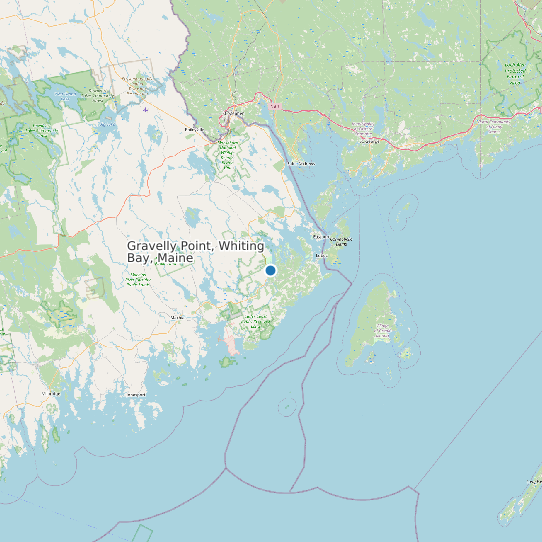 Gravelly Point, Whiting Bay, Maine map