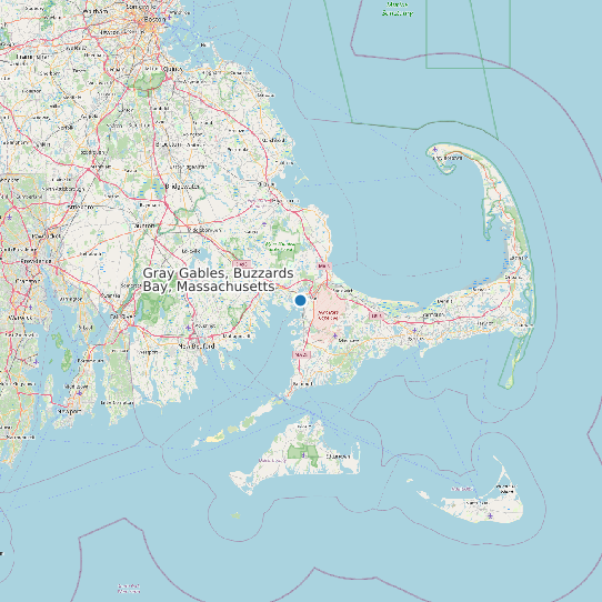 Gray Gables, Buzzards Bay, Massachusetts map