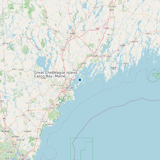 Great Chebeague Island, Casco Bay, Maine map
