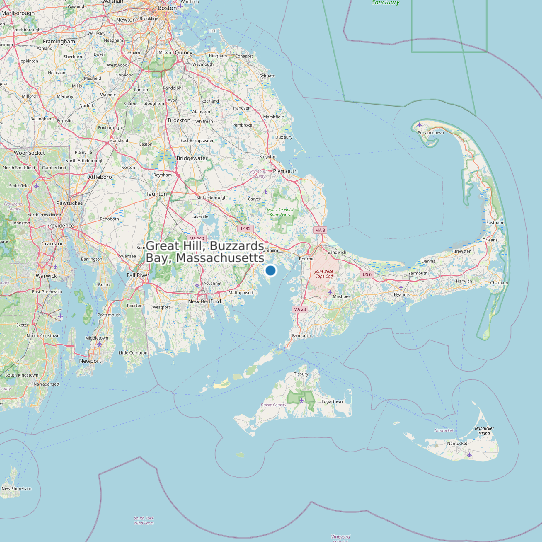 Great Hill, Buzzards Bay, Massachusetts map