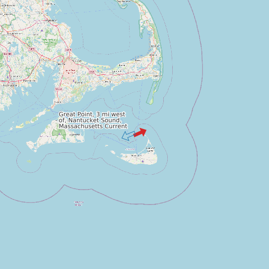 Great Point, 3 mi west of, Nantucket Sound, Massachusetts Current map