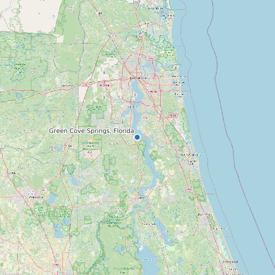 Green Cove Springs, Florida map