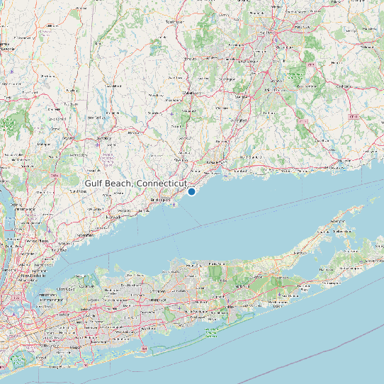 Map of Gulf Beach, Connecticut Tide Prediction Station
