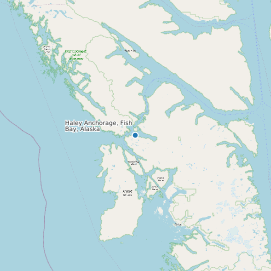 Map of Haley Anchorage, Fish Bay, Alaska Tide Prediction Station