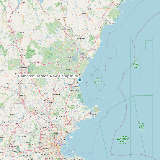 Hampton Harbor, New Hampshire map