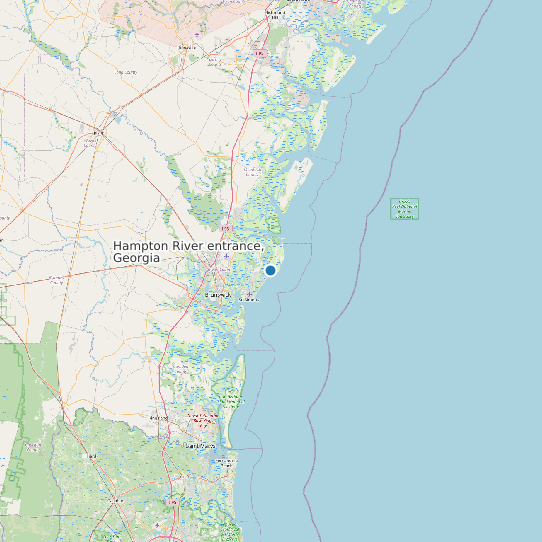 Hampton River entrance, Georgia map