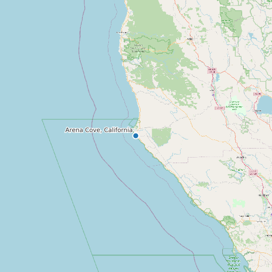 Arena Cove, California map
