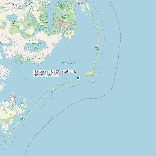 Hatteras (USCG station), North Carolina map