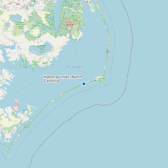 Hatteras Inlet, North Carolina map