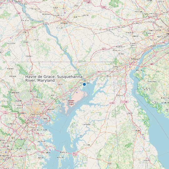 Havre de Grace, Susquehanna River, Maryland map