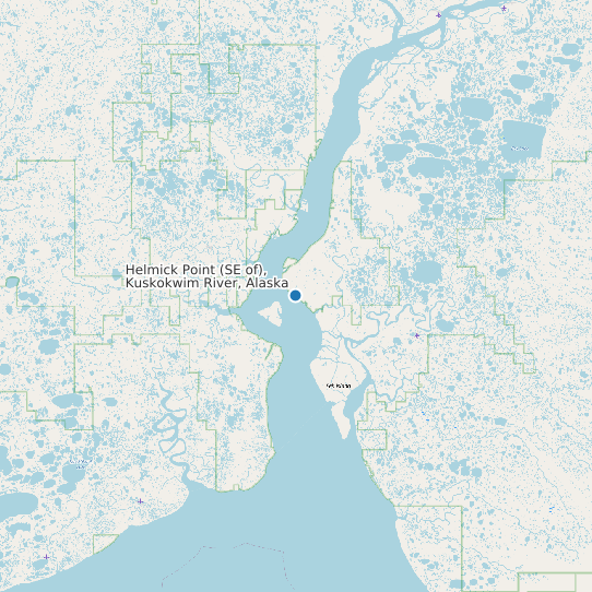 Helmick Point (SE of), Kuskokwim River, Alaska map