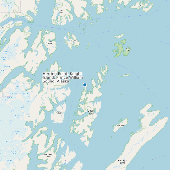 Herring Point, Knight Island, Prince William Sound, Alaska map