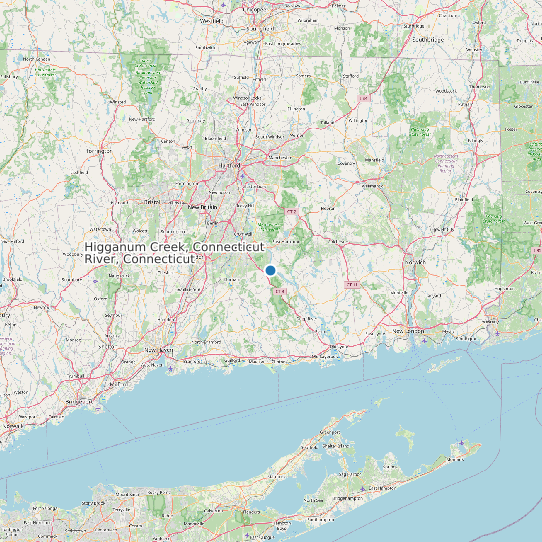 Map of Higganum Creek, Connecticut River, Connecticut Tide Prediction Station