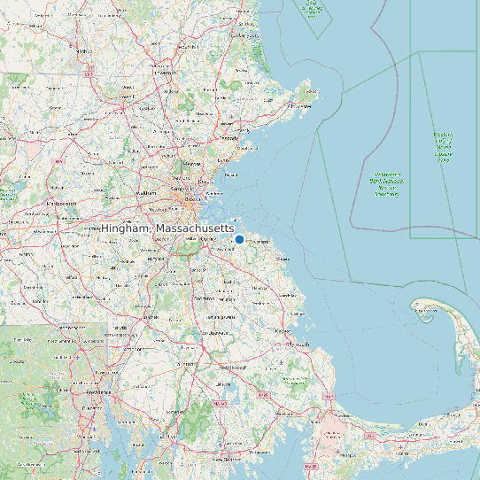 Hingham, Massachusetts map