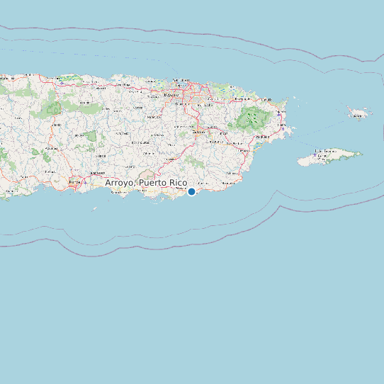 Arroyo, Puerto Rico map