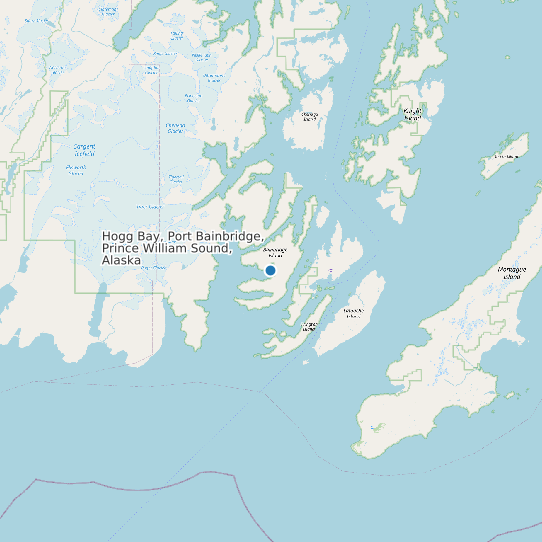 Hogg Bay, Port Bainbridge, Prince William Sound, Alaska map