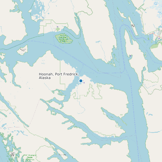 Hoonah, Port Fredrick, Alaska map