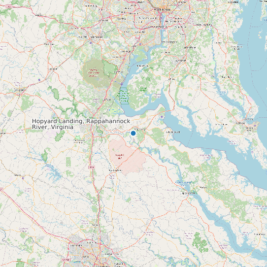 Hopyard Landing, Rappahannock River, Virginia map