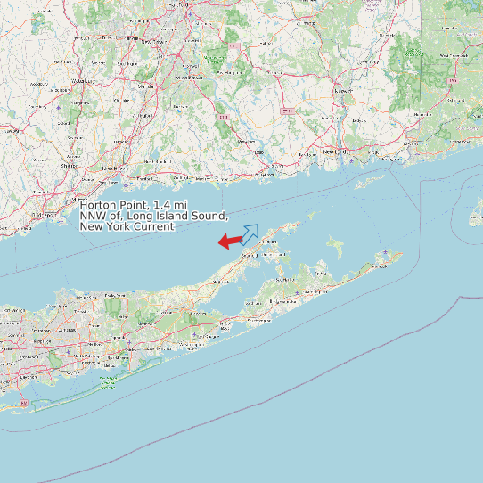 Horton Point, 1.4 mi NNW of, Long Island Sound, New York Current map
