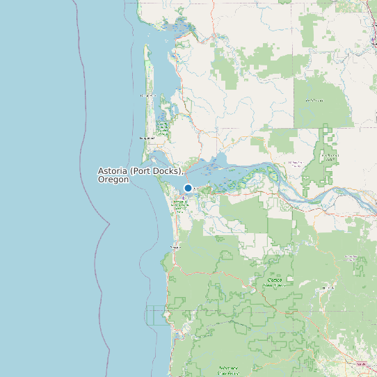 Astoria (Port Docks), Oregon map