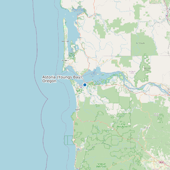Astoria (Youngs Bay), Oregon map
