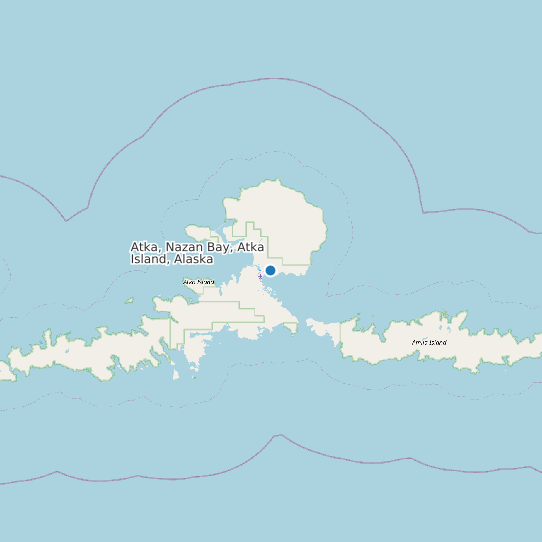 Atka, Nazan Bay, Atka Island, Alaska map