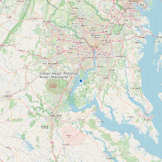 Indian Head, Potomac River, Maryland map