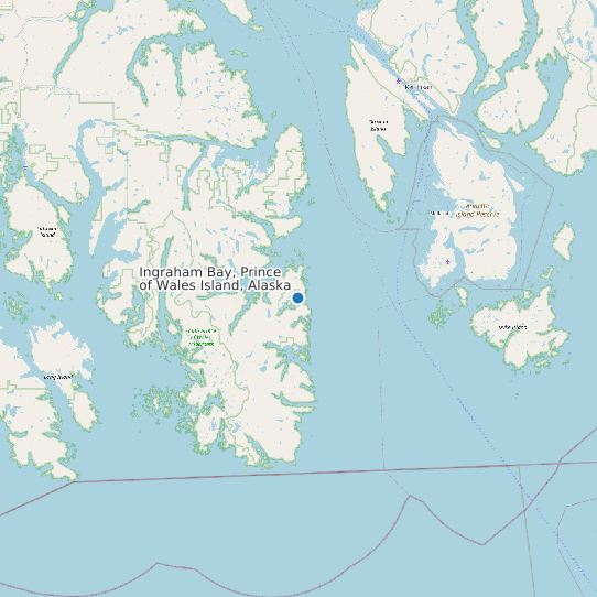 Ingraham Bay, Prince of Wales Island, Alaska map